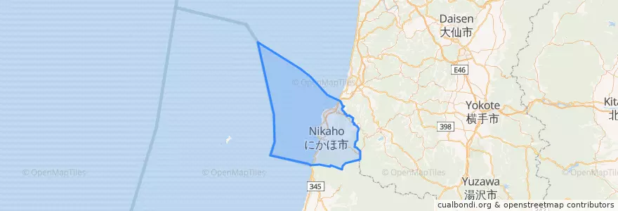 Mapa de ubicacion de Nikaho.