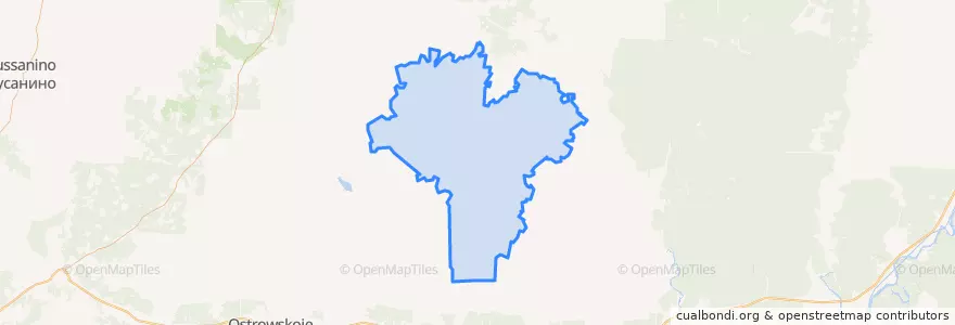 Mapa de ubicacion de Котельниковское сельское поселение.