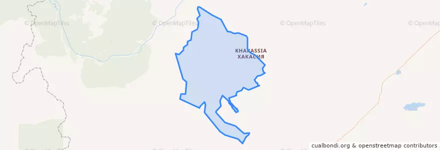 Mapa de ubicacion de Бирикчульский сельсовет.