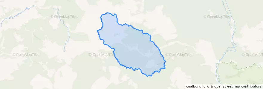 Mapa de ubicacion de Высокогорненское городское поселение.