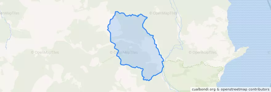 Mapa de ubicacion de Кенадское сельское поселение.