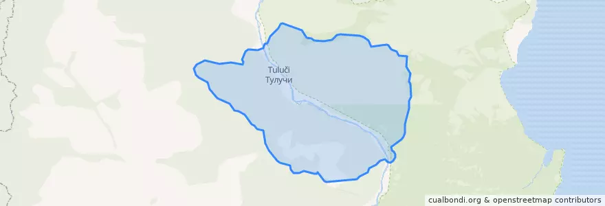 Mapa de ubicacion de Тулучинское сельское поселение.