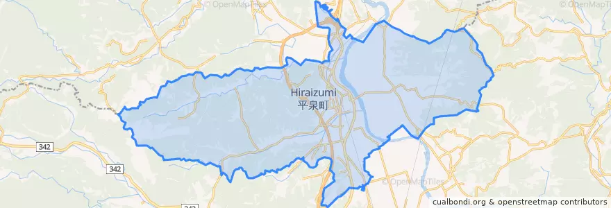 Mapa de ubicacion de Nishiiwai County.