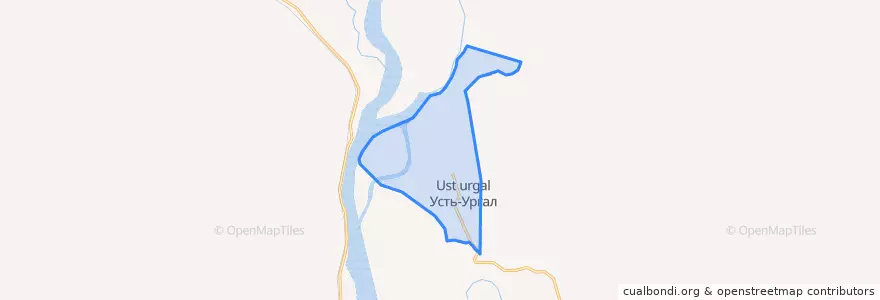 Mapa de ubicacion de сельское поселение Село Усть-Ургал.