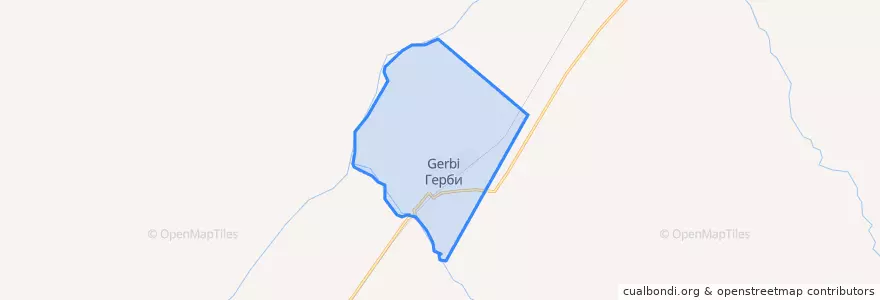 Mapa de ubicacion de сельское поселение Герби.