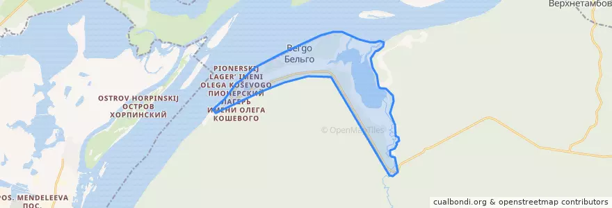 Mapa de ubicacion de Бельговское сельское поселение.