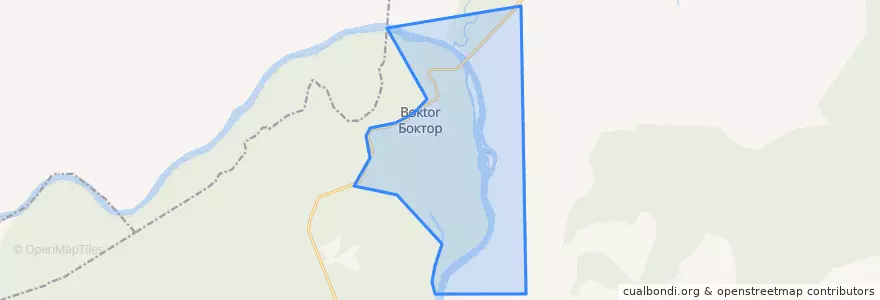 Mapa de ubicacion de сельское поселение Село Боктор.
