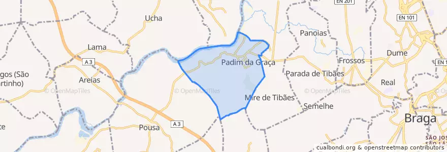 Mapa de ubicacion de Padim da Graça.