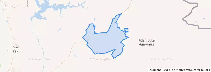 Mapa de ubicacion de Теренсайский сельсовет.