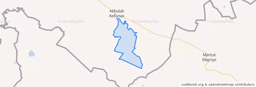 Mapa de ubicacion de Васильевский сельсовет.