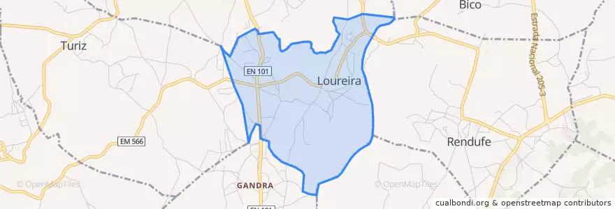 Mapa de ubicacion de Loureira.