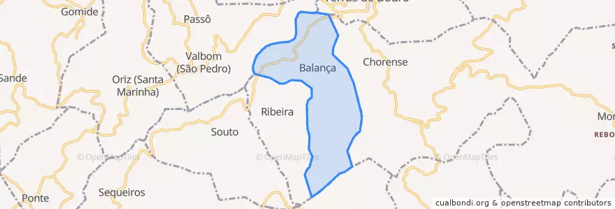 Mapa de ubicacion de Balança.