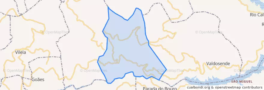 Mapa de ubicacion de Bouro (Santa Maria).