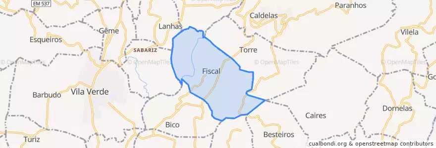 Mapa de ubicacion de Fiscal.