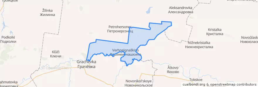 Mapa de ubicacion de Верхнеигнашкинский сельсовет.
