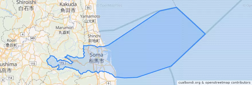 Mapa de ubicacion de Soma.
