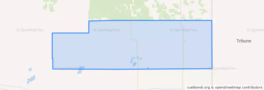 Mapa de ubicacion de Kiowa County.