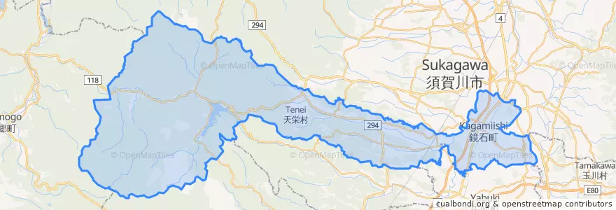 Mapa de ubicacion de Ивасе.