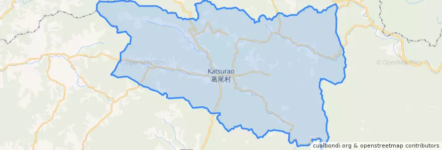 Mapa de ubicacion de 葛尾村.
