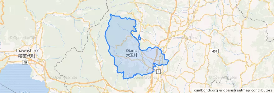 Mapa de ubicacion de Отама.