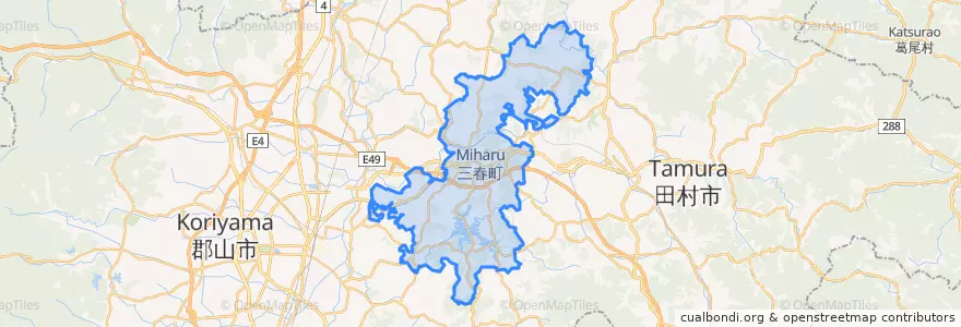 Mapa de ubicacion de Михару.