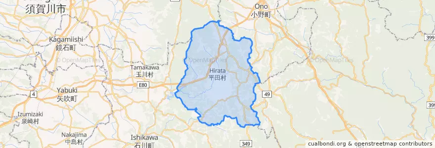 Mapa de ubicacion de Hirata.