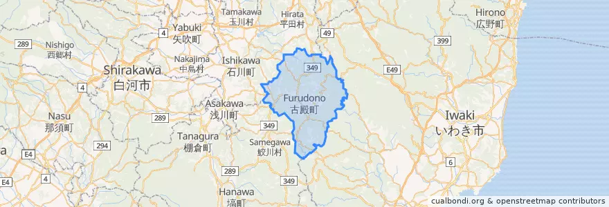 Mapa de ubicacion de Фурудоно.