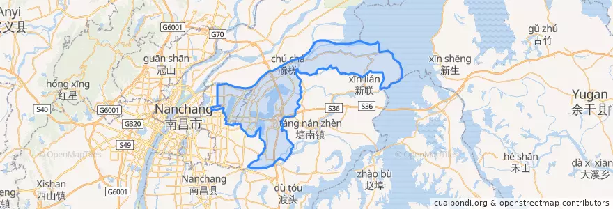 Mapa de ubicacion de NanChang.