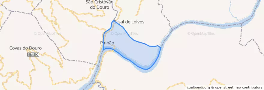 Mapa de ubicacion de Pinhão.