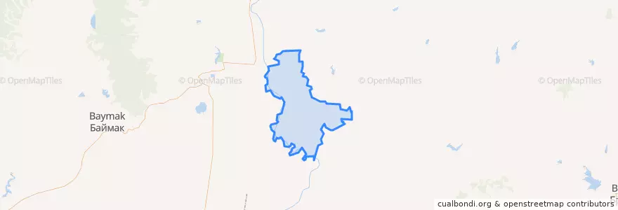 Mapa de ubicacion de Уральское сельское поселение.