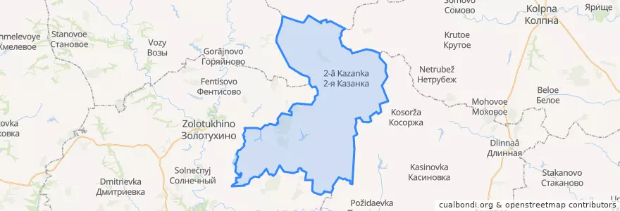 Mapa de ubicacion de Ануфриевский сельсовет.