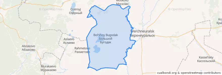 Mapa de ubicacion de сельское поселение Степное.