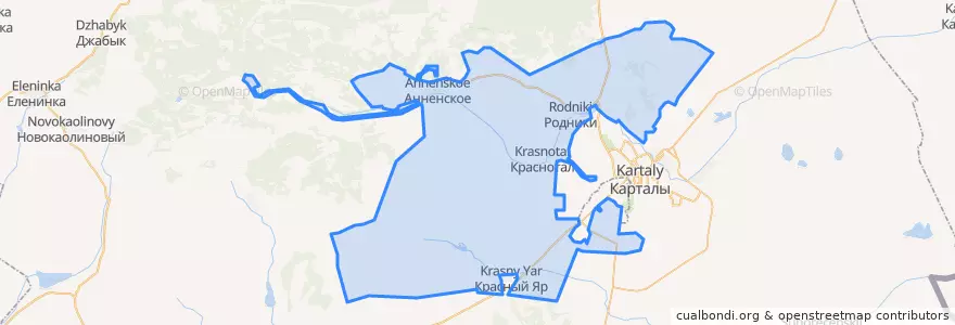 Mapa de ubicacion de Анненское сельское поселение.