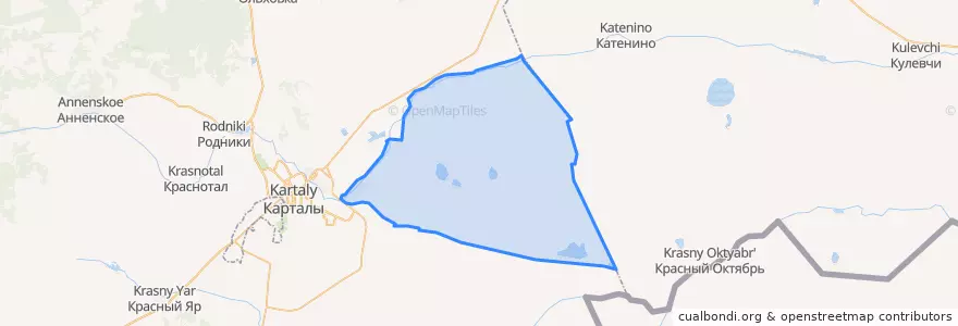 Mapa de ubicacion de Полтавское сельское поселение.