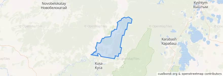 Mapa de ubicacion de Злоказовское сельское поселение.