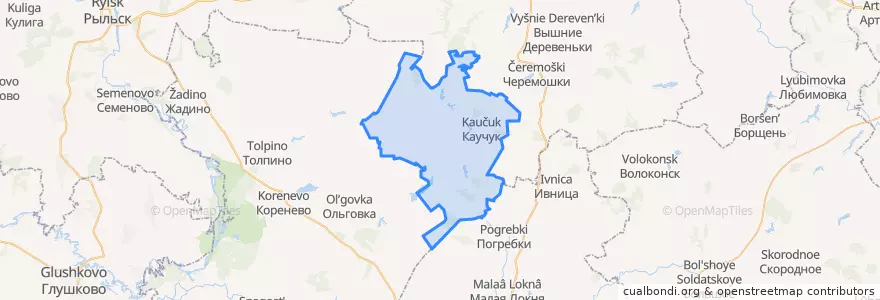 Mapa de ubicacion de Шептуховский сельсовет.