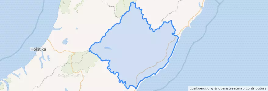 Mapa de ubicacion de Hurunui District.