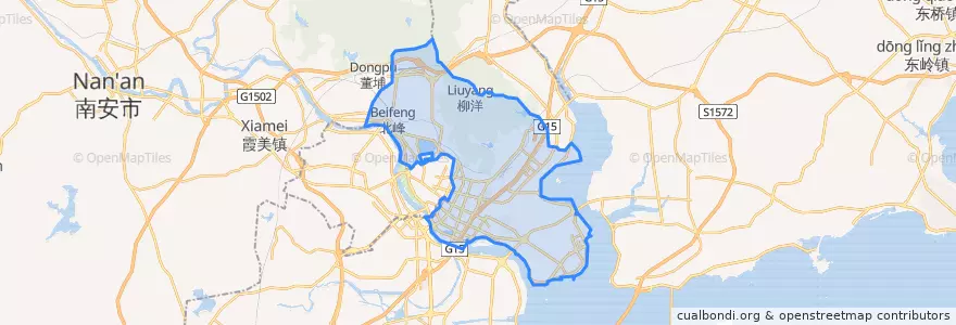 Mapa de ubicacion de 丰泽区.