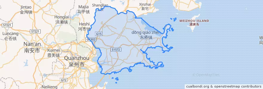 Mapa de ubicacion de Хуэйань.