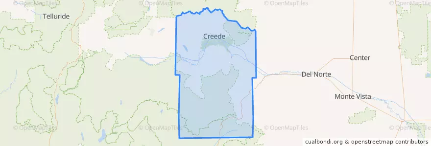Mapa de ubicacion de Mineral County.