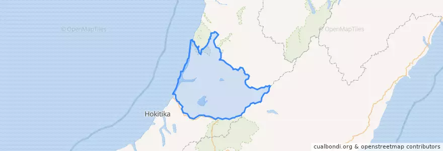 Mapa de ubicacion de Grey District.