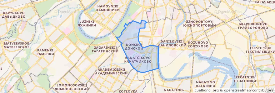 Mapa de ubicacion de Донской район.