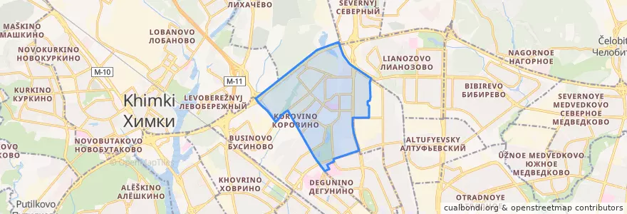 Mapa de ubicacion de Дмитровский район.