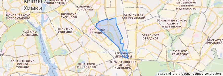 Mapa de ubicacion de Beskudnikovsky District.