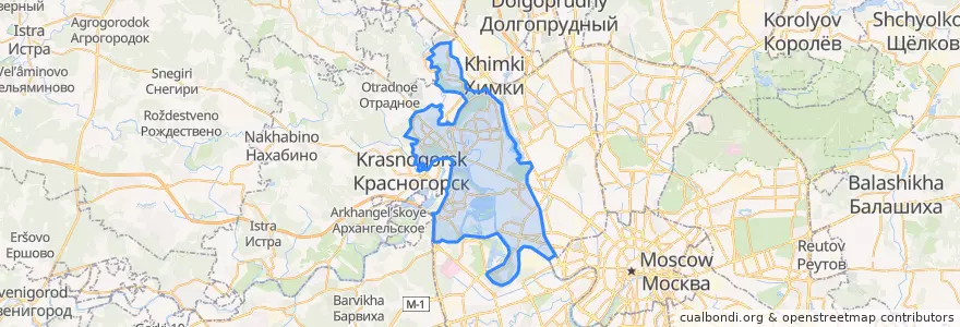 Mapa de ubicacion de North-Western Administrative Okrug.