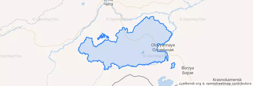 Mapa de ubicacion de Агинский Бурятский округ.