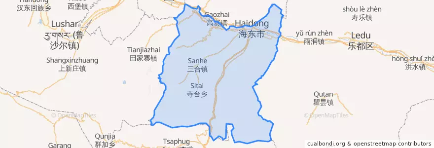 Mapa de ubicacion de 平安区.