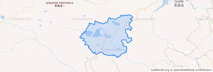 Mapa de ubicacion de Madoi County.