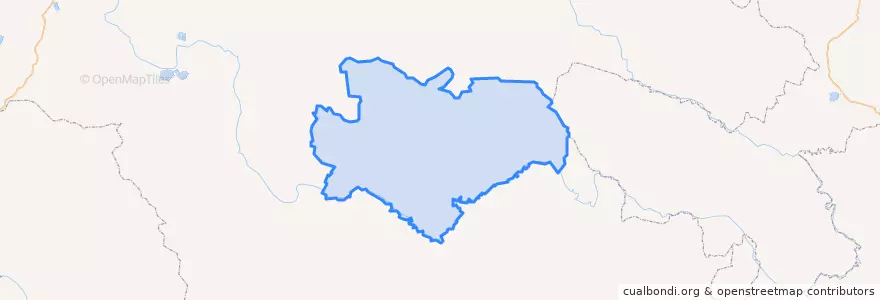 Mapa de ubicacion de Gadê County.