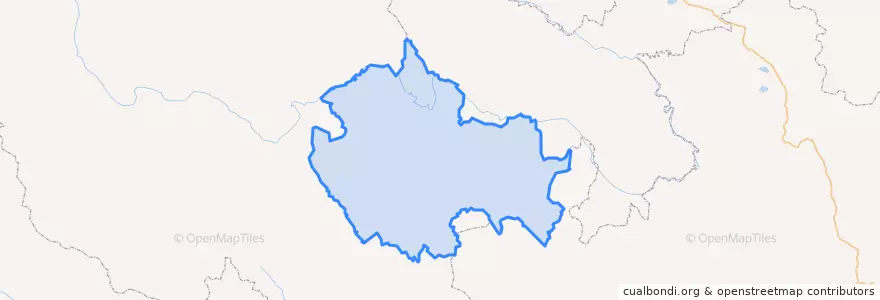 Mapa de ubicacion de གཅིག་སྒྲིལ་རྫོང 久治县.